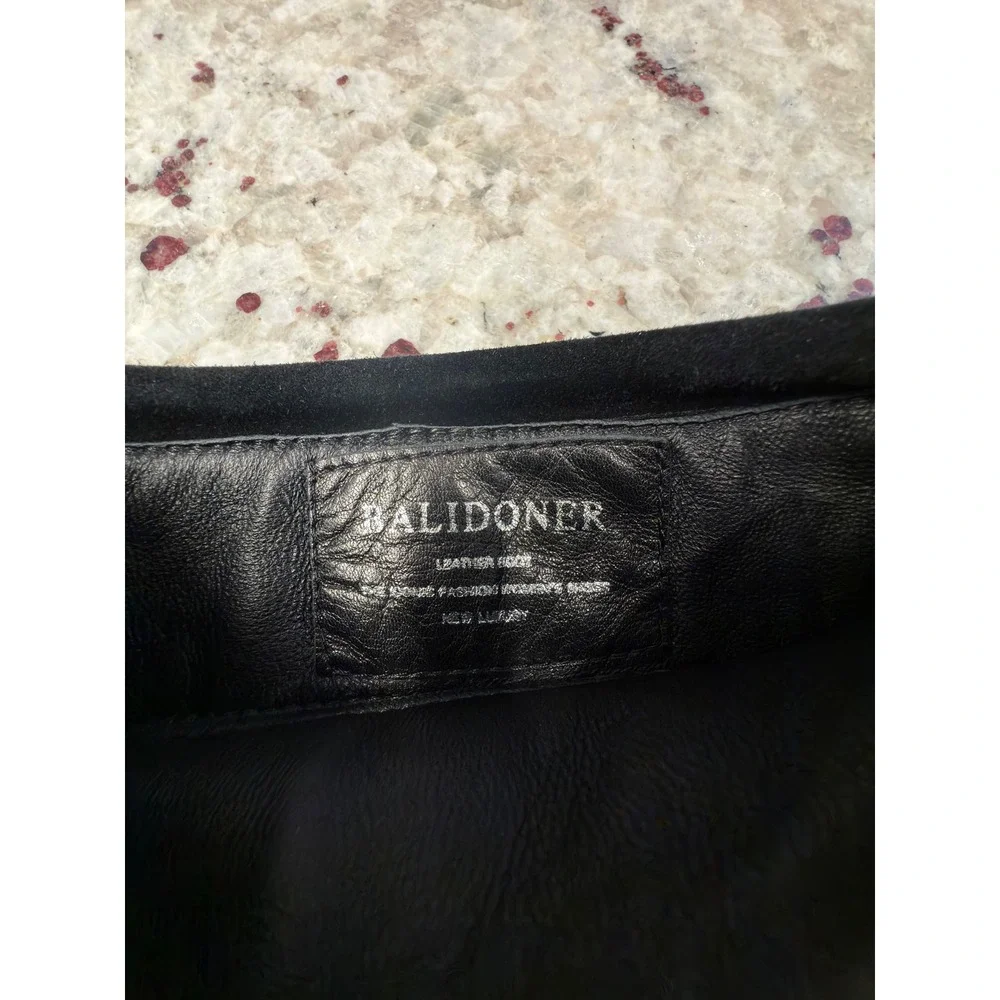 Balidoner Black Suede Over the Knee‎ Boots Block Heel Size 38